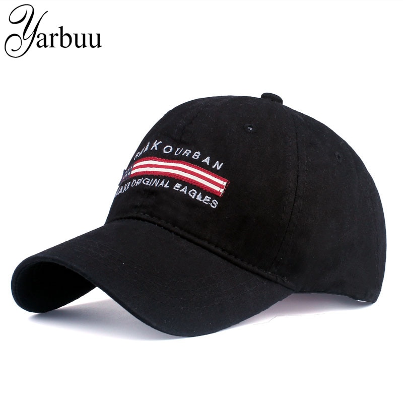 [Yarbuu] 남자를위한 새로운 유행 야구 모자 여자 편지 자수 조정 가능한 모자 snapback 모자 고품질 uni모자 모자